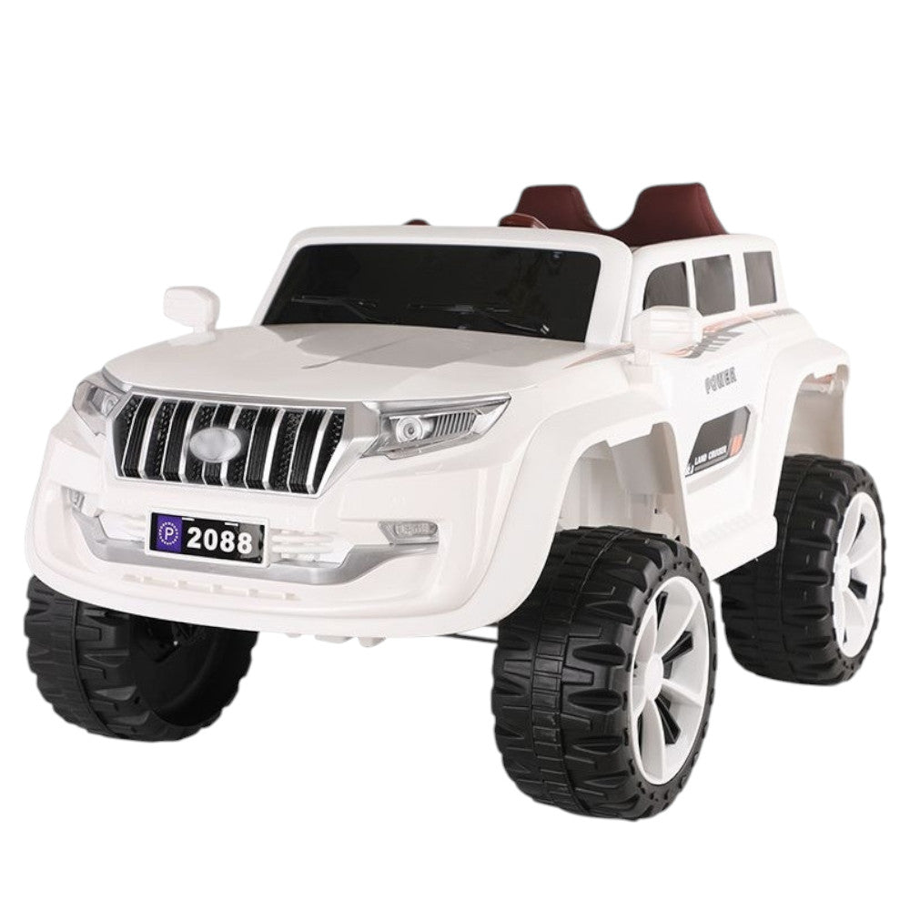 Carro Jeep Recargable de 12 Voltios Blanco