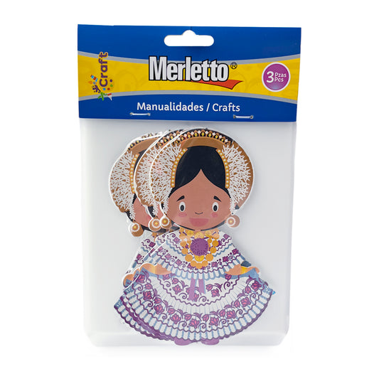 Sticker De Foami Merletto Panamá 3 Piezas/Surtido