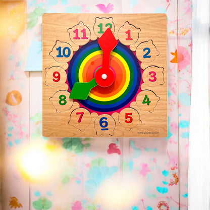 Juego Didáctico Merletto Reloj de Madera –