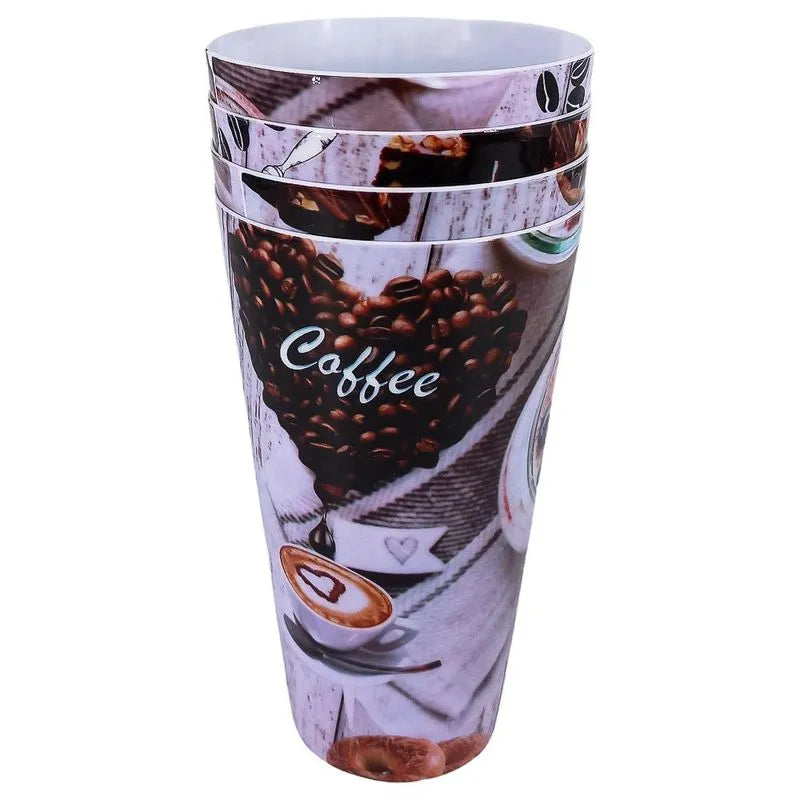 Vaso Platico Home Elegance de 16 oz 4 Piezas - Surtido