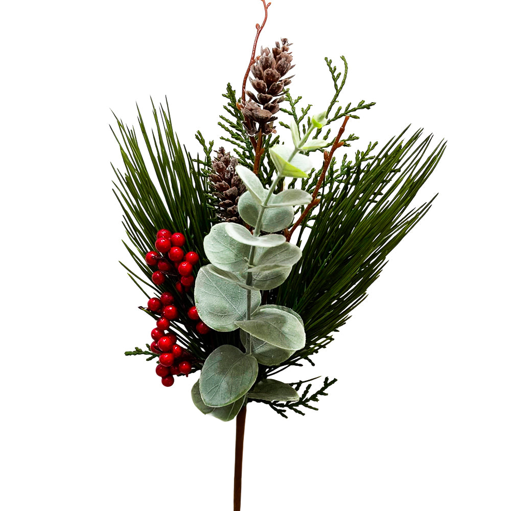 Pick Navideño 46 CM Verde/Rojo - Montefiori Christmas