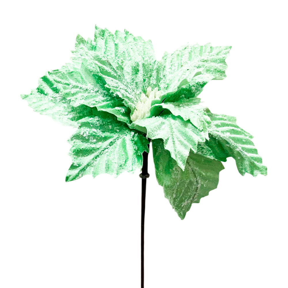 Flor Poinsettia 30 CM Menta - Montefiori Christmas