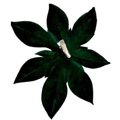 Flor Poinsettia 15CM 2 Piezas Verde - Montefiori Christmas