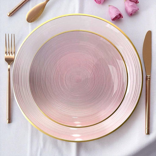Platos Reutilizables Lillian / 32 Piezas / Rose-Gold