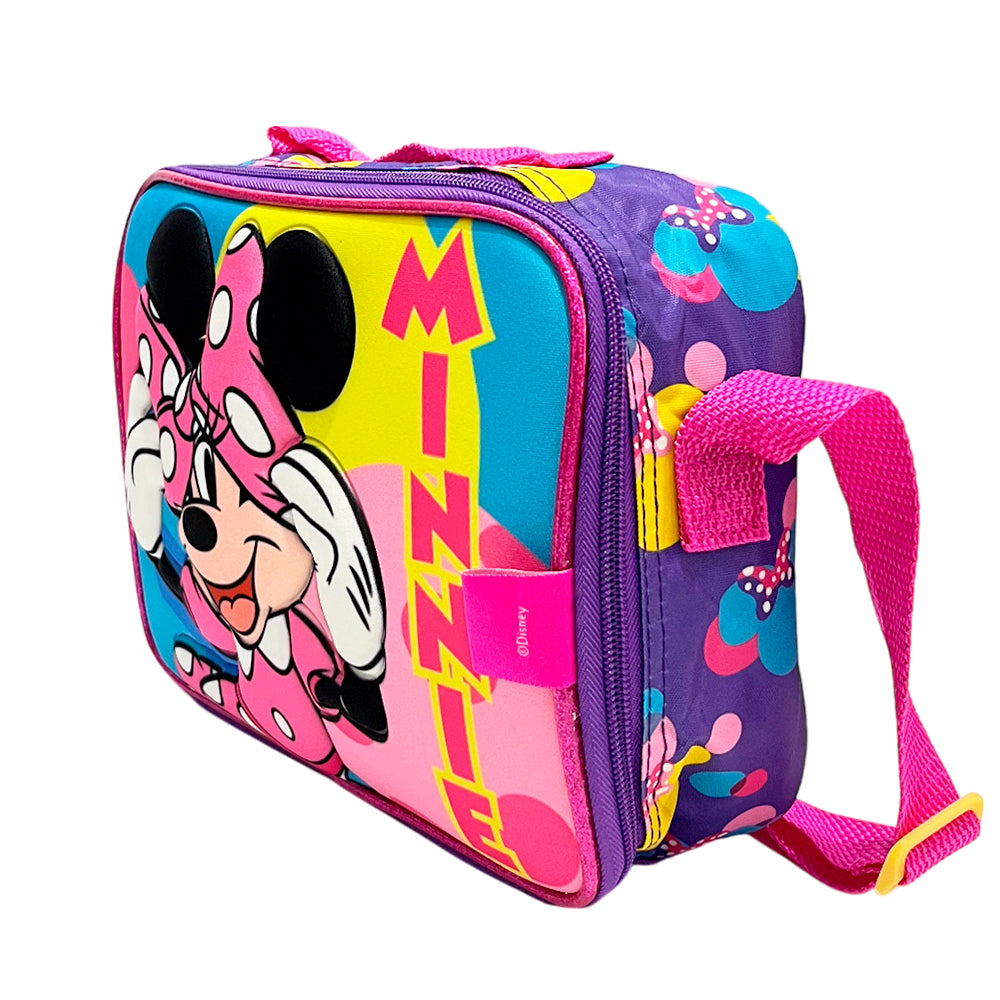 Lonchera Minnie Mouse 3D Con Accesorios