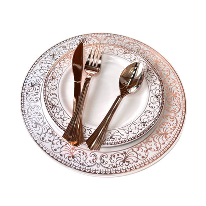 Set de Platos y Cubiertos Great Buy de Plástico 40 Piezas - Surtido