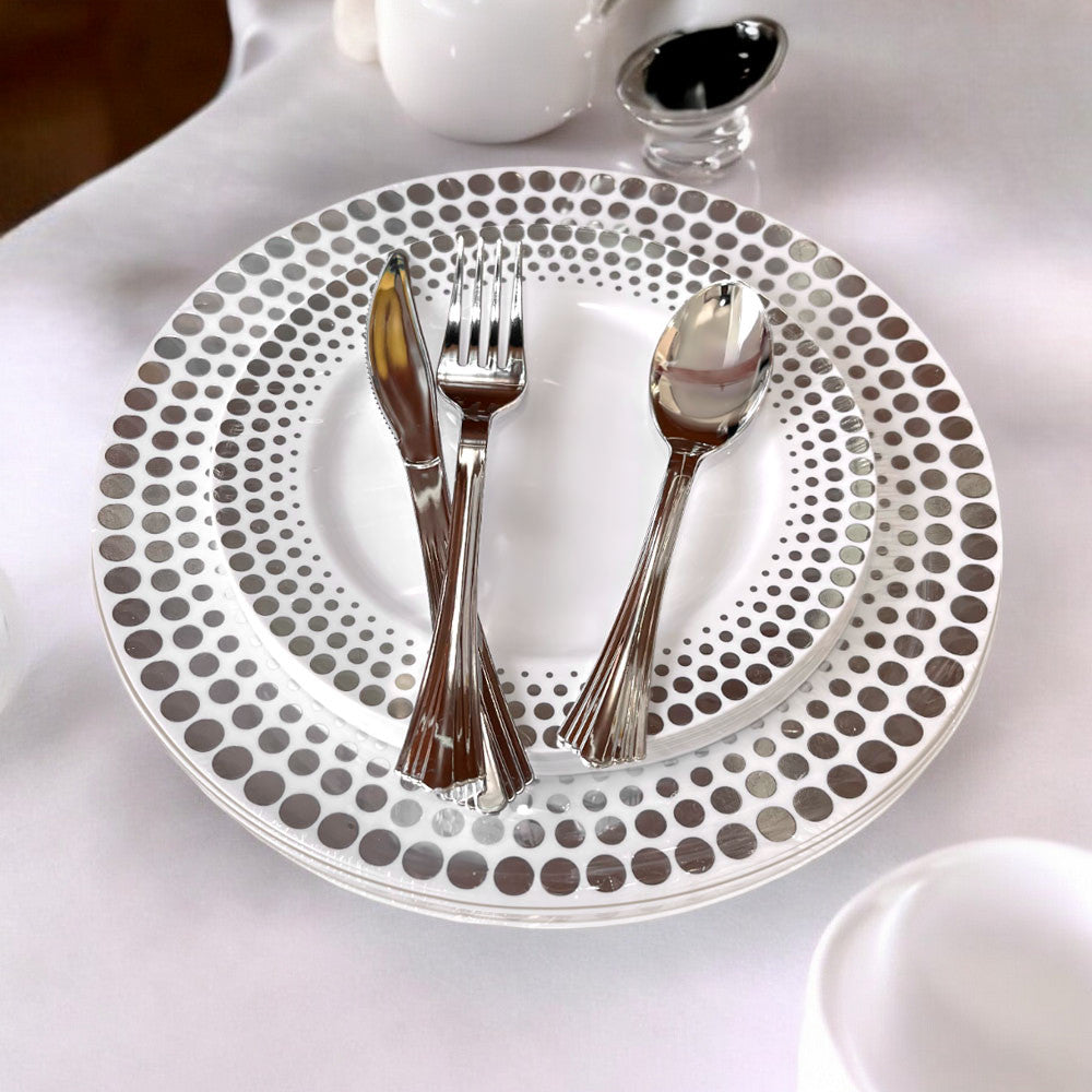 Set de Platos y Cubiertos Great Buy Desechables 40 Piezas - Surtido