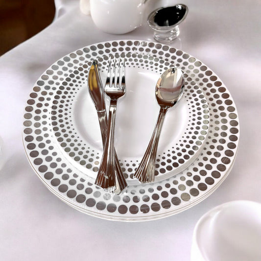 Set de Platos y Cubiertos Great Buy Desechables 40 Piezas - Surtido
