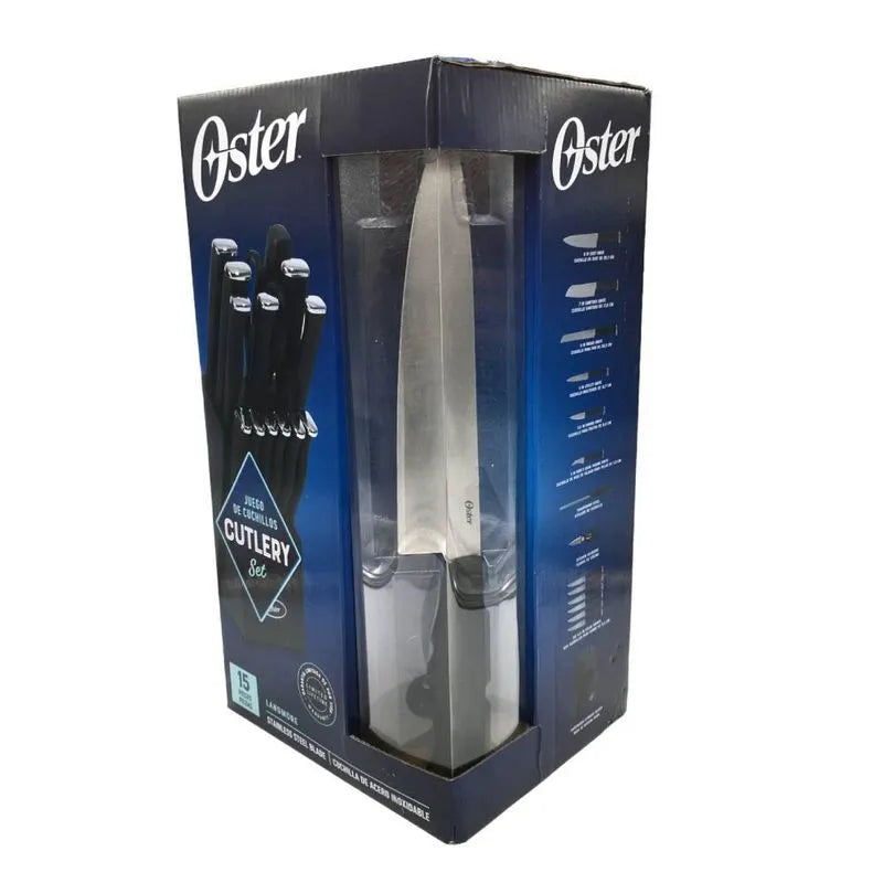 Set De Cuchillo Gibson De 15 Piezas Langmore Negro