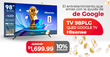 Televisor Hisense 98" / QLED / Google TV