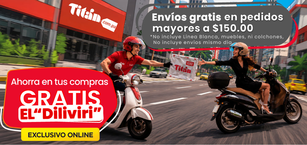 ¡El delivery va por cuenta de Titán!