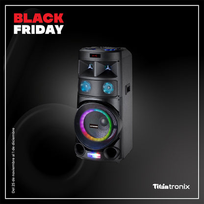 Bocina 15" Premier / Con Ruedas Y Micrófono Inalámbrico