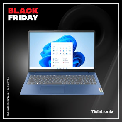 Lenovo IdeaPad Slim 3,15.6" FHD,AMD Ryzen 3 7320U,8GB RAM,512GB SSD, Azul+Mochila