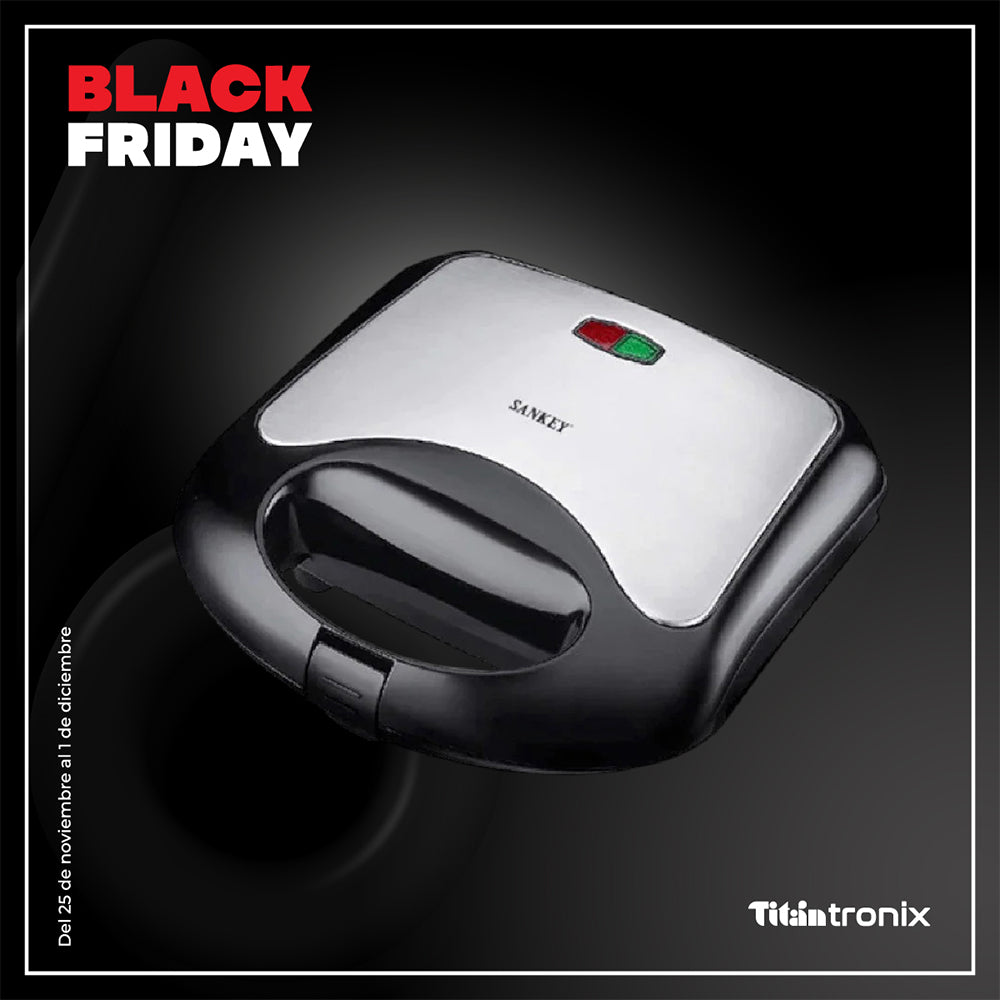 Sandwichera Sankey Para 2 Panes / 750W / Negra