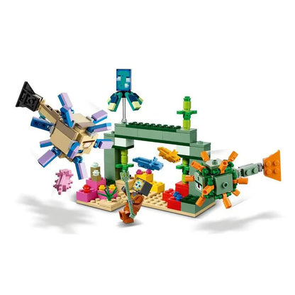Bloques Lego Minecraft Batalla Contra el Guardián