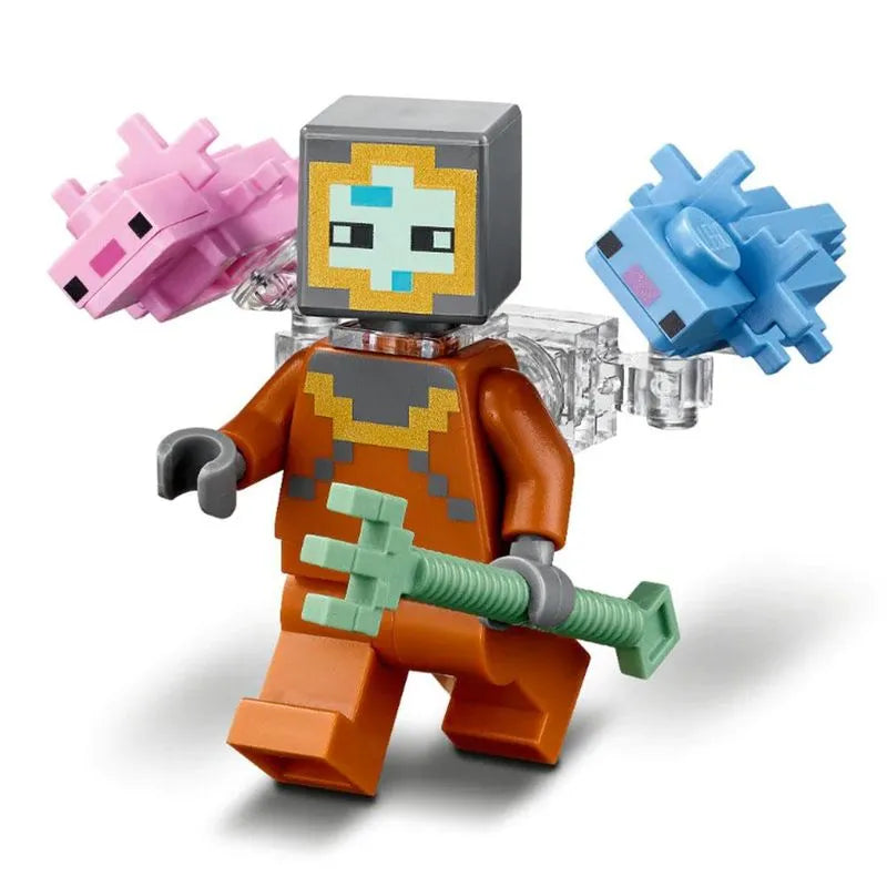 Bloques Lego Minecraft Batalla Contra el Guardián