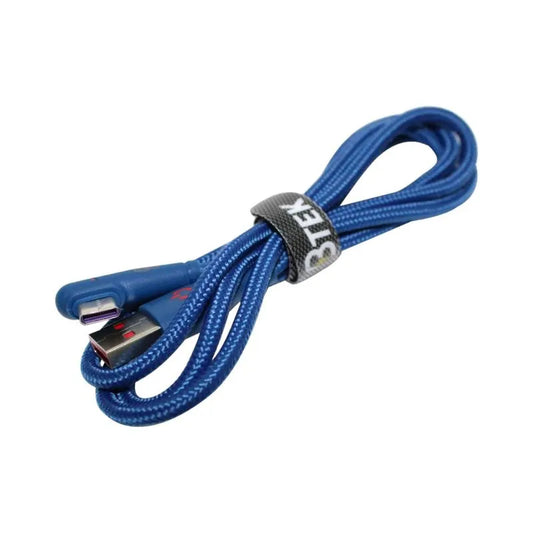 Cable Trenzado Btek Usb-C de 1 Metro - Azul Marino