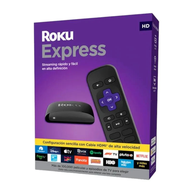 Dispositivo Multimedia de Streaming Roku Express en HD