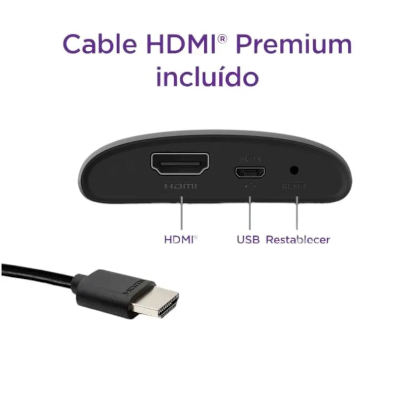 Dispositivo Multimedia de Streaming Roku Express en HD