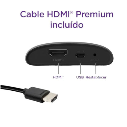 Dispositivo Multimedia de Streaming Roku Express en HD