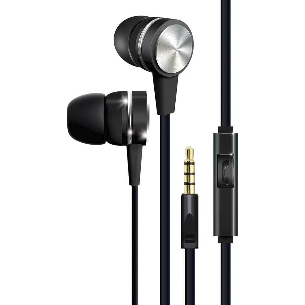 Audifonos Coby Metálico Negro