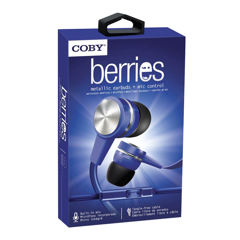 Audifonos Coby Metálico Azul