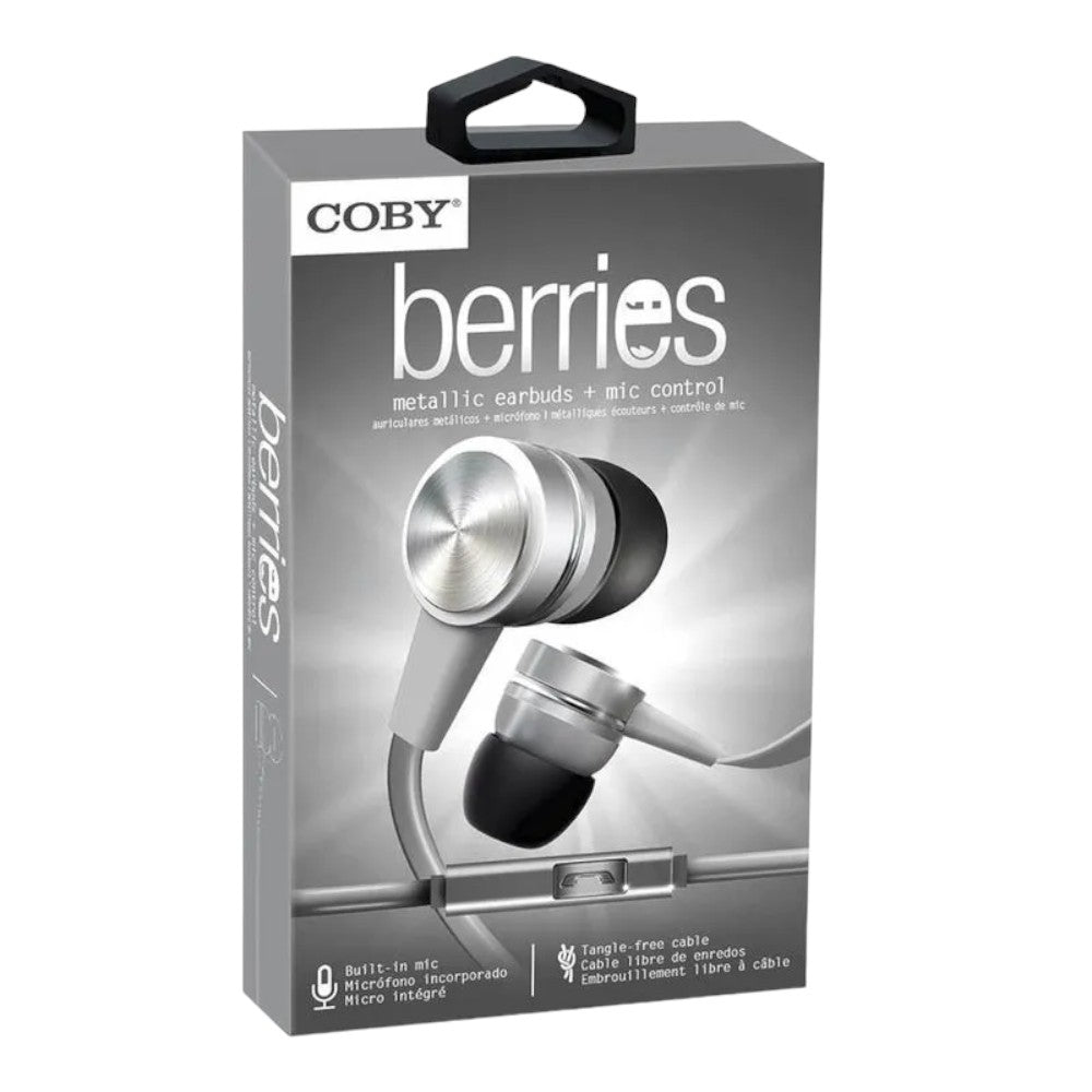 Audífonos Coby Metálico - Gris