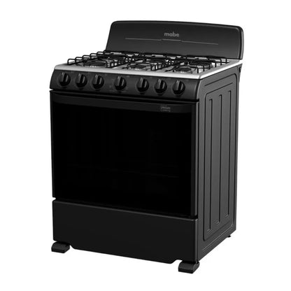 Estufa A Gas Mabe 30" / 6 Quemadores / Negro