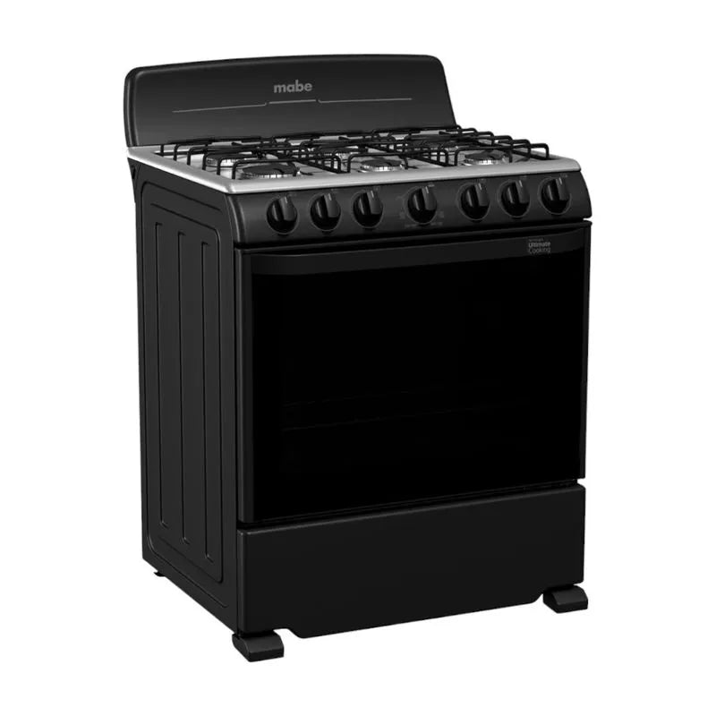 Estufa A Gas Mabe 30" / 6 Quemadores / Negro