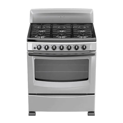 Estufa Acros 30" de 6 Quemadores - Gris