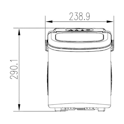 Fabricador De Hielo Drija de 12Kg / Plateado