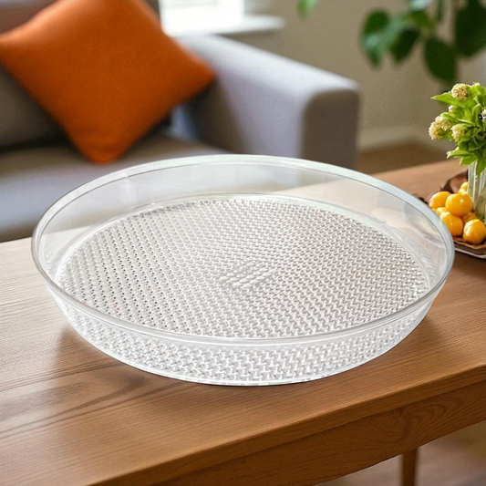 Bandeja Plástica Grande Home Elegance de 36 cm / Clear