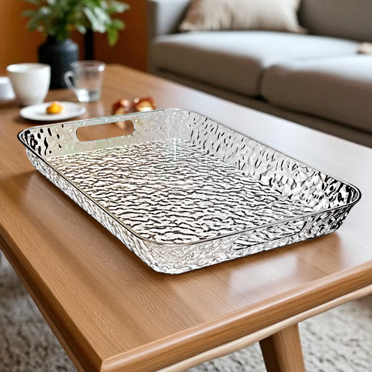 Bandeja Plástica Home Elegance / Clear / 38 cm x 25 cm