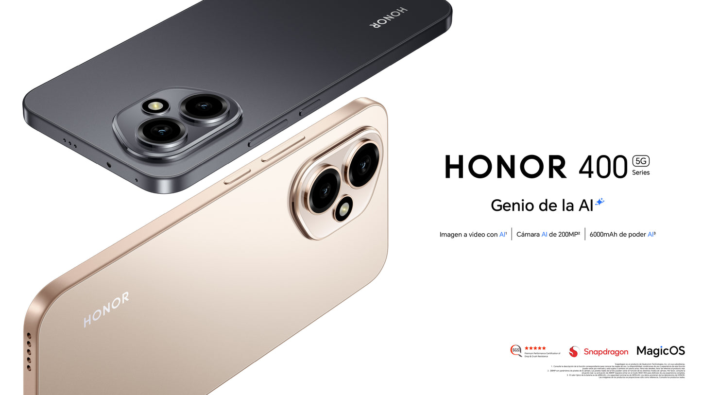 Honor 400 / RAM 12GB / 512GB / Plata Meteoro