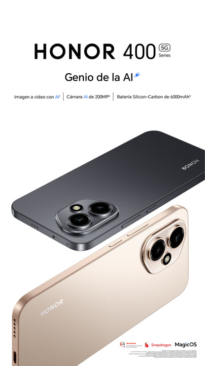Honor 400 / RAM 12GB / 512GB / Negro Medianoche