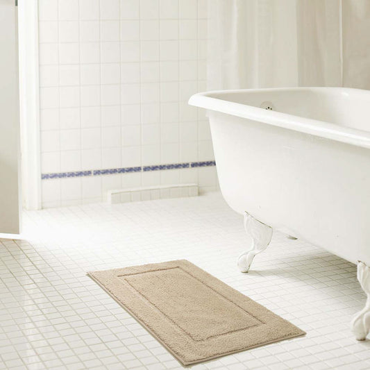 Alfombra De Baño Rt Designer 2 Piezas - Beige