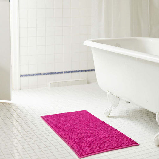 Alfombra De Baño Rt Designer 2 Piezas - Fucsia