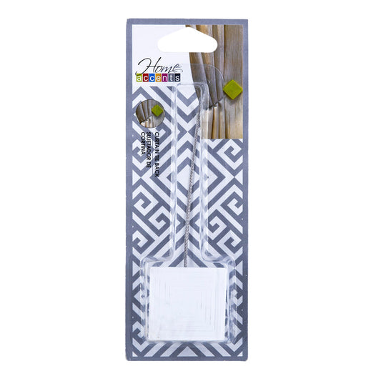 Sujetador De Cortina Home Accents Con Imán Blanco