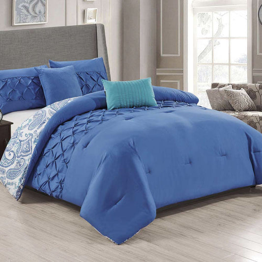 Comforter Vijon Juego De 5 Piezas Reversible - King