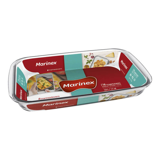 Refractario de Vidrio Marinex Rectangular de 1.6 L