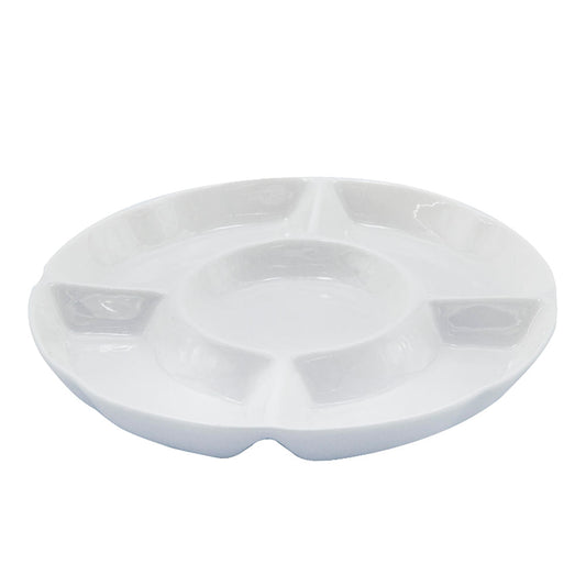 Bandeja De Porcelana Para Dips 5 Divisiones