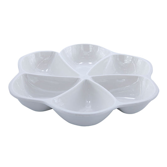 Bandeja De Porcelana Para Dips 6 Divisiones