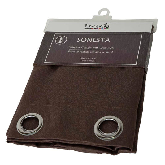 Cortina Elements Con Aro Color Chocolate 54" x 84"