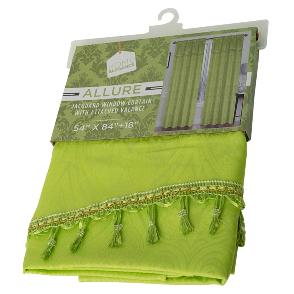 Cortina Home Elegance Con Cenefa Color Lima