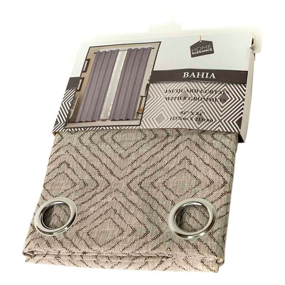 Cortina Home Elegance Estampada Color Chocolate