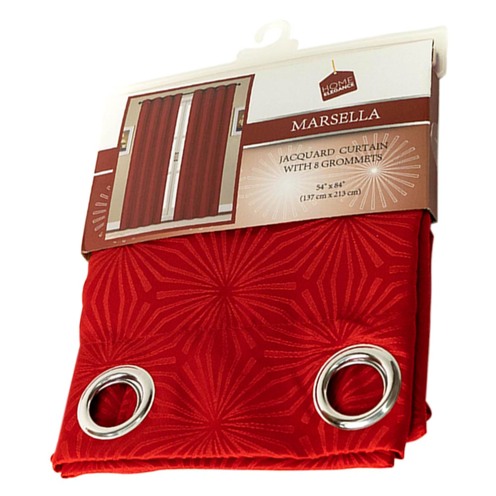 Cortina Home Elegance Color Rojo