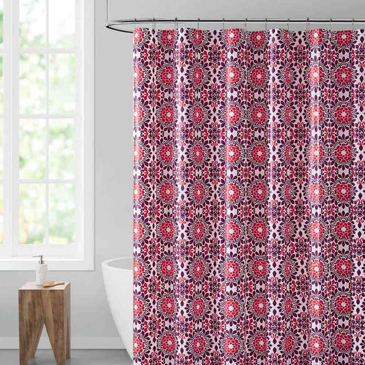 Cortina De Baño VCNY Home Peva Con Ganchos