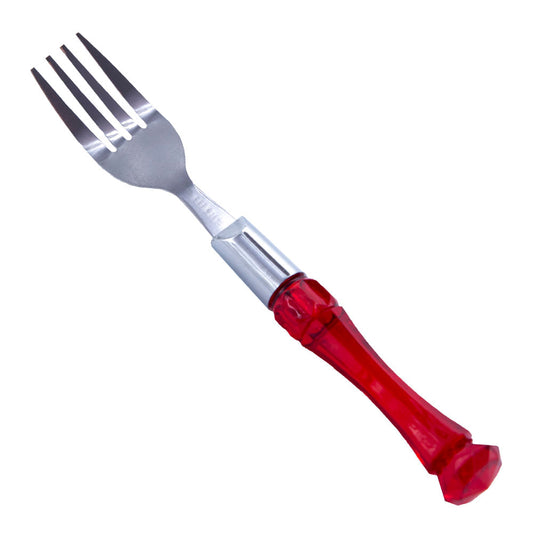 Juego de Tenedores Home Elegance Con Mango De Plástico Rojo 6 Piezas