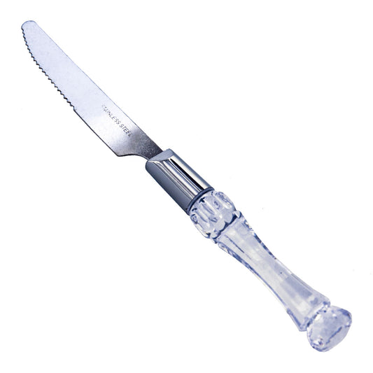 Juego de Cuchillos Con Mango de Plástico Transparente 6 Piezas