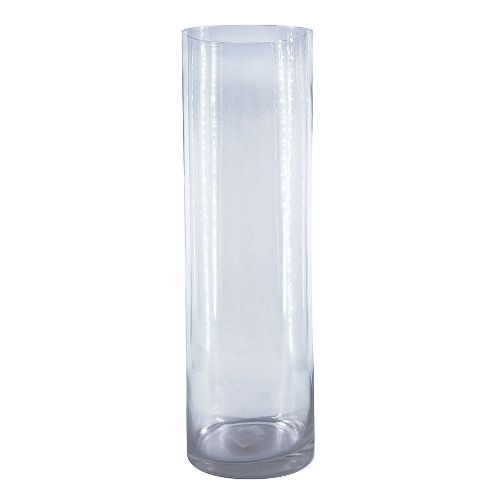 Jarrón Decorativo De Vidrio Cilindro 50 cm